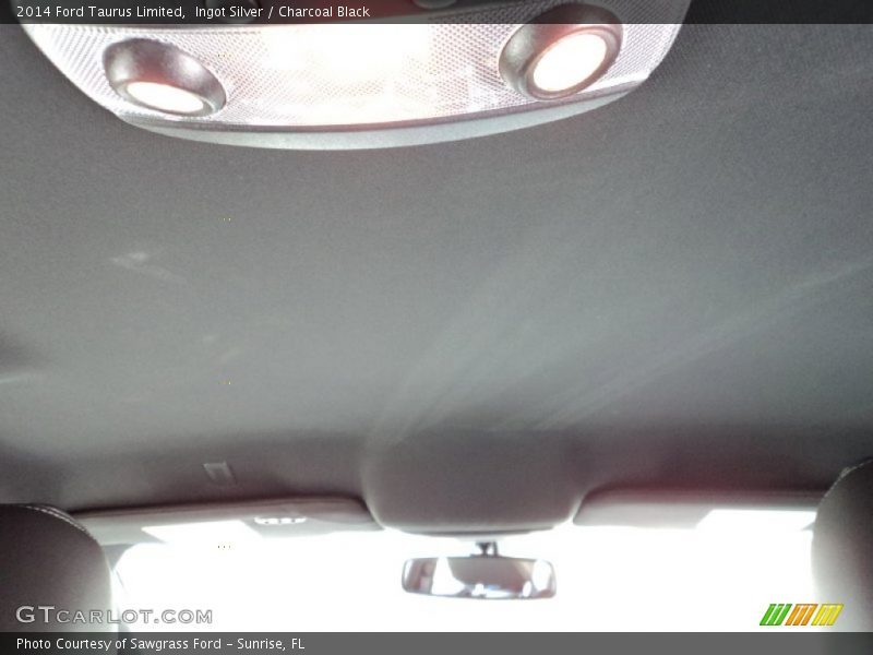 Ingot Silver / Charcoal Black 2014 Ford Taurus Limited