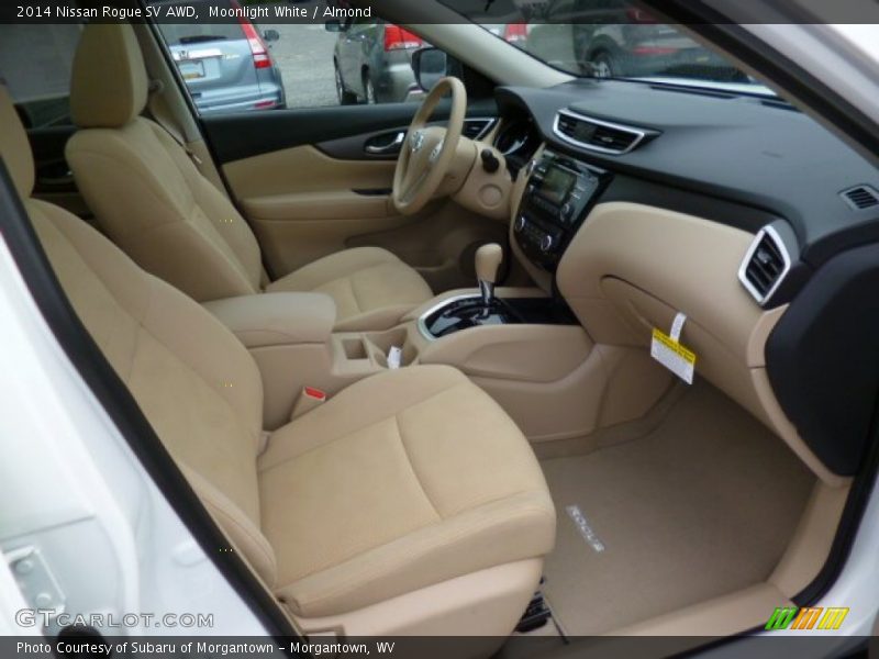 Moonlight White / Almond 2014 Nissan Rogue SV AWD