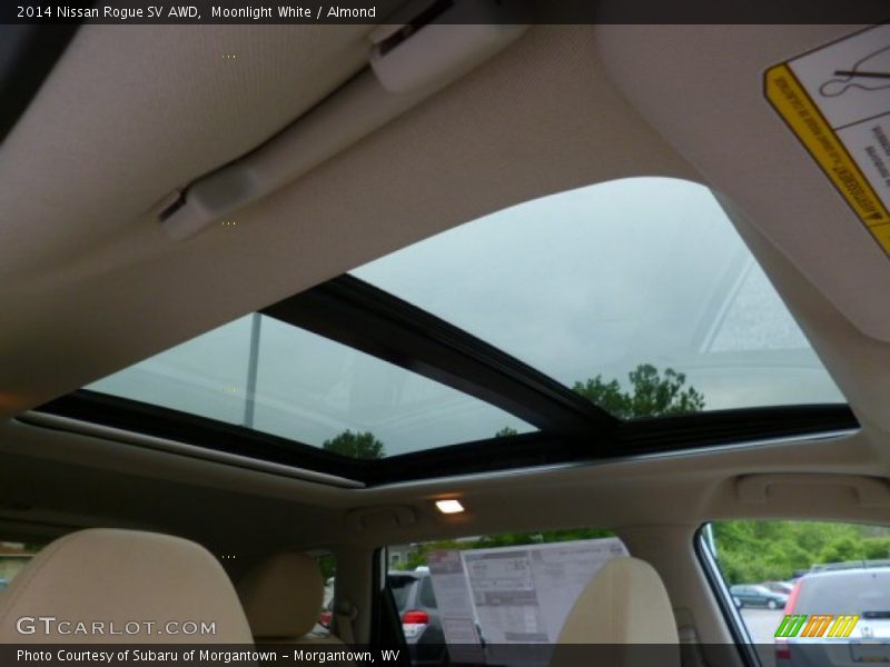 Moonlight White / Almond 2014 Nissan Rogue SV AWD