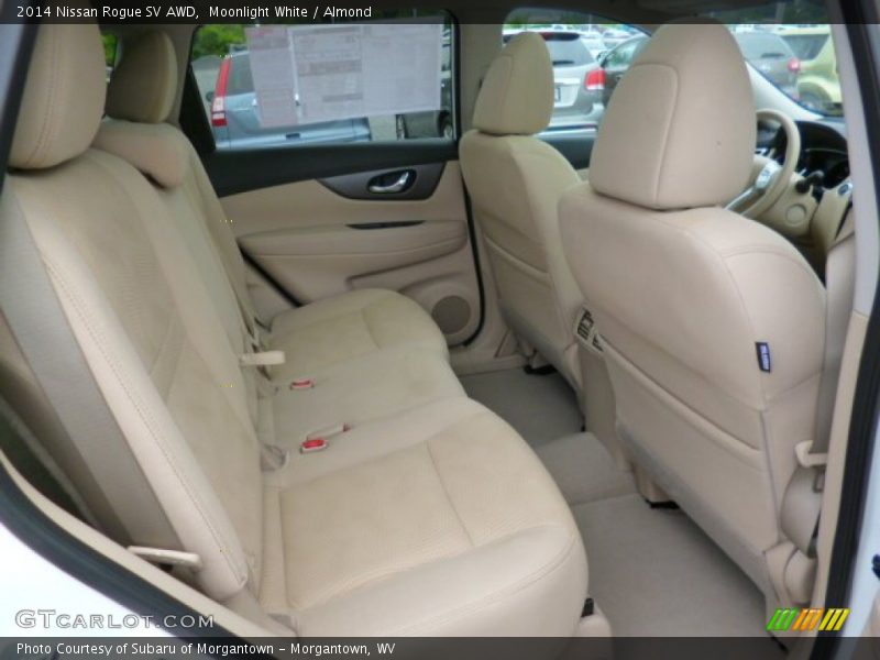 Moonlight White / Almond 2014 Nissan Rogue SV AWD