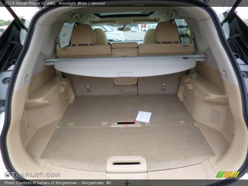 Moonlight White / Almond 2014 Nissan Rogue SV AWD