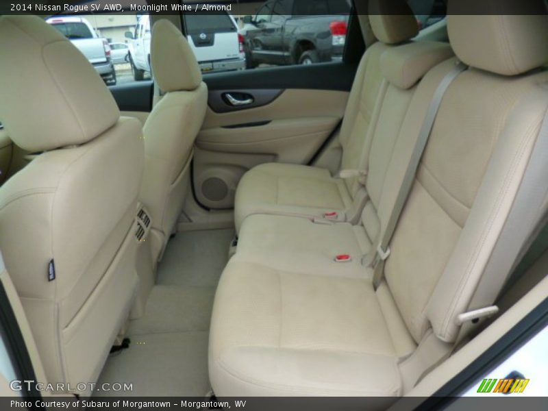 Moonlight White / Almond 2014 Nissan Rogue SV AWD