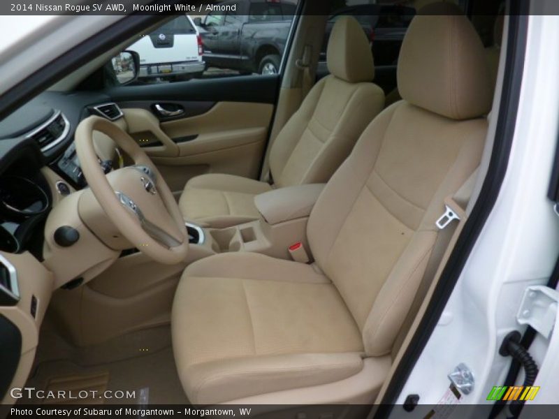 Moonlight White / Almond 2014 Nissan Rogue SV AWD