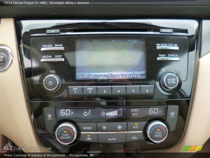 Moonlight White / Almond 2014 Nissan Rogue SV AWD
