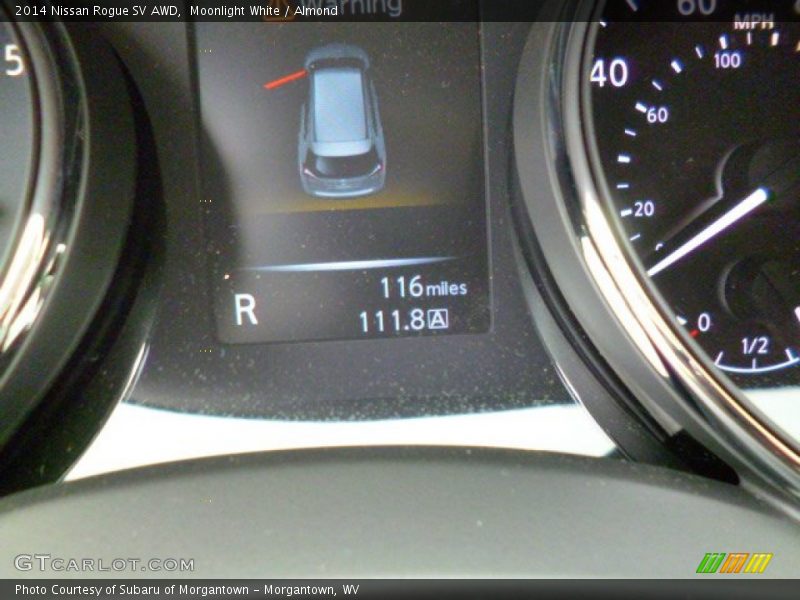 Moonlight White / Almond 2014 Nissan Rogue SV AWD