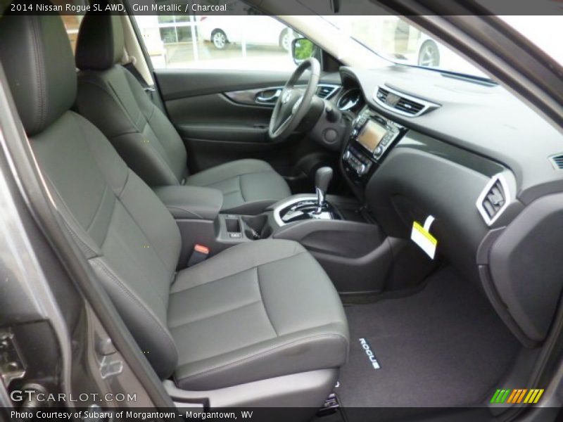 Gun Metallic / Charcoal 2014 Nissan Rogue SL AWD