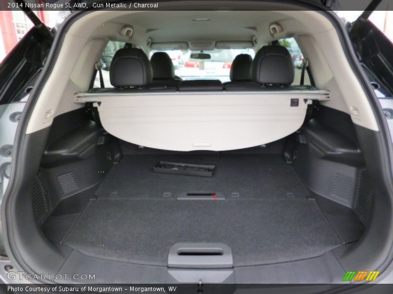 Gun Metallic / Charcoal 2014 Nissan Rogue SL AWD