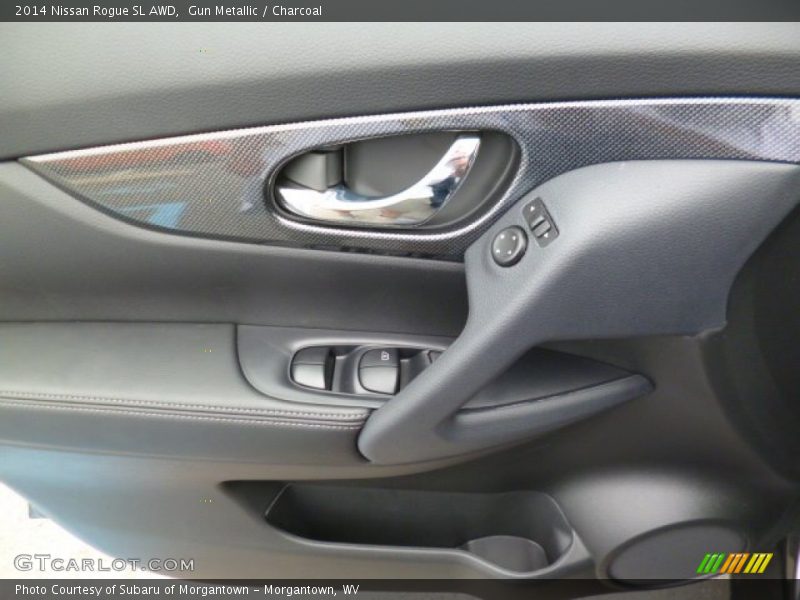 Gun Metallic / Charcoal 2014 Nissan Rogue SL AWD