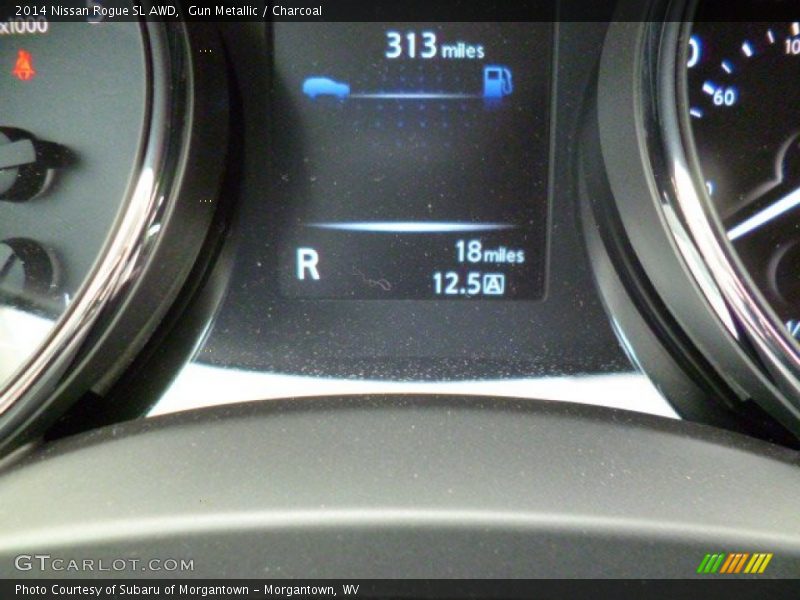 Gun Metallic / Charcoal 2014 Nissan Rogue SL AWD