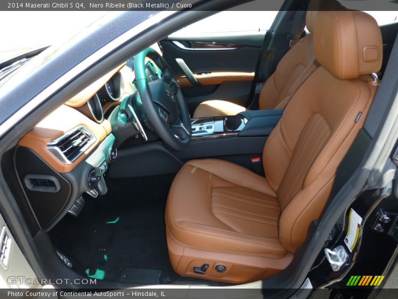 Nero Ribelle (Black Metallic) / Cuoio 2014 Maserati Ghibli S Q4