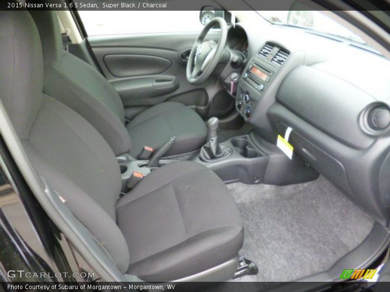  2015 Versa 1.6 S Sedan Charcoal Interior