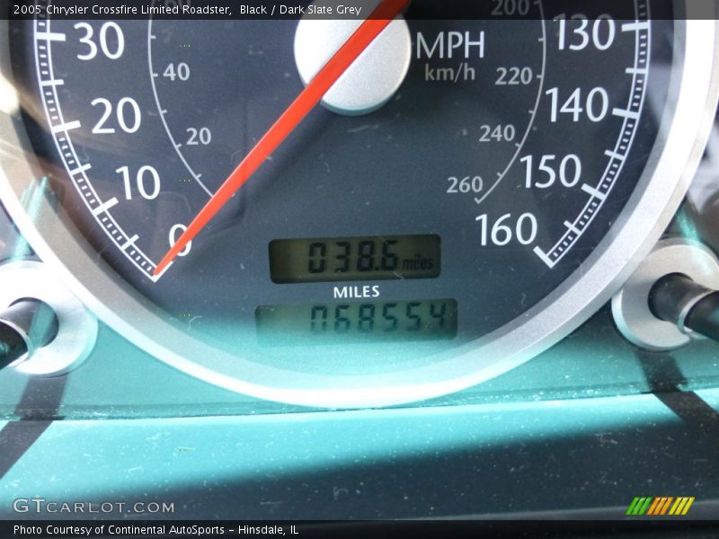 Black / Dark Slate Grey 2005 Chrysler Crossfire Limited Roadster