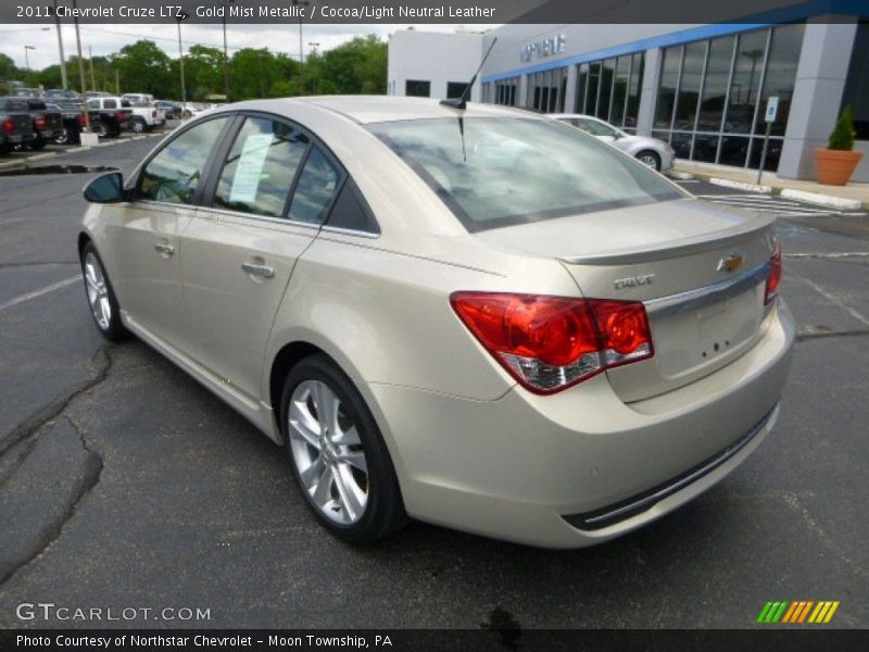 Gold Mist Metallic / Cocoa/Light Neutral Leather 2011 Chevrolet Cruze LTZ