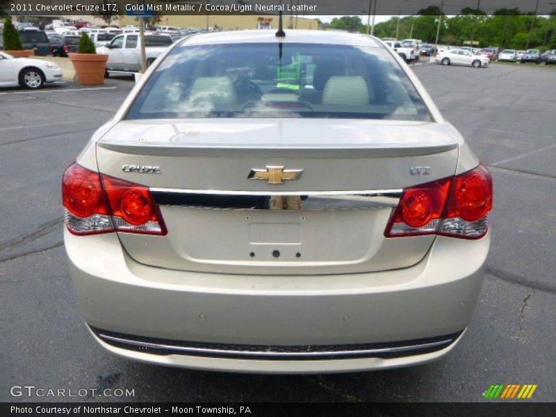 Gold Mist Metallic / Cocoa/Light Neutral Leather 2011 Chevrolet Cruze LTZ