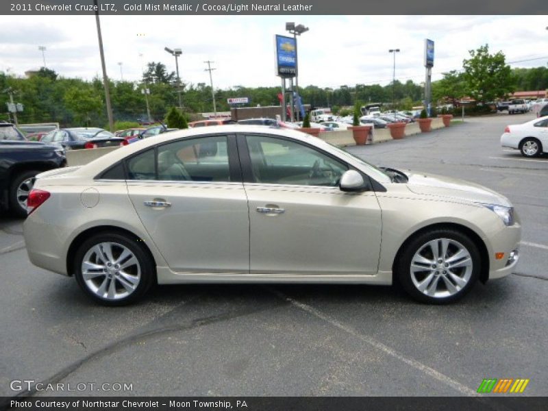 Gold Mist Metallic / Cocoa/Light Neutral Leather 2011 Chevrolet Cruze LTZ