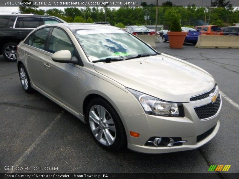 Gold Mist Metallic / Cocoa/Light Neutral Leather 2011 Chevrolet Cruze LTZ