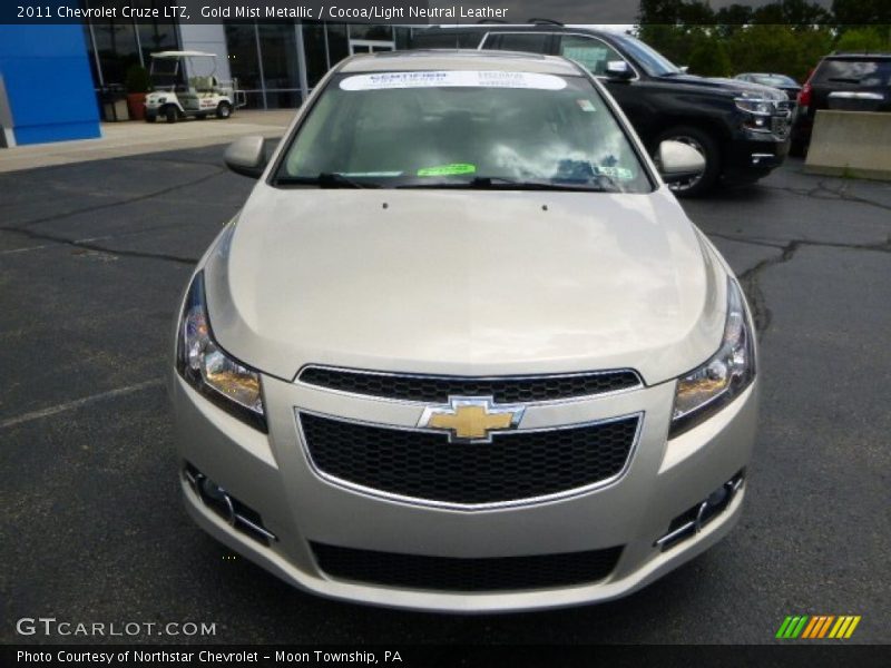 Gold Mist Metallic / Cocoa/Light Neutral Leather 2011 Chevrolet Cruze LTZ
