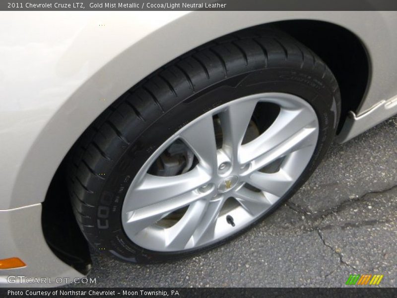 Gold Mist Metallic / Cocoa/Light Neutral Leather 2011 Chevrolet Cruze LTZ