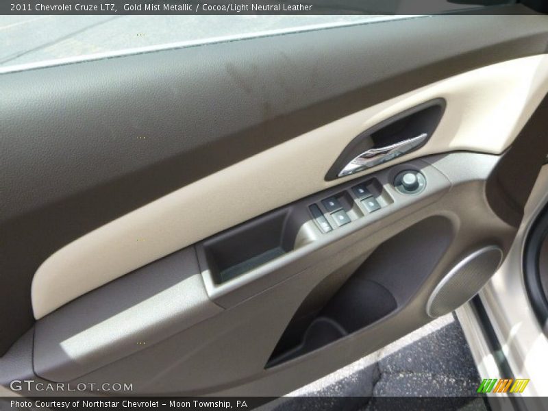 Gold Mist Metallic / Cocoa/Light Neutral Leather 2011 Chevrolet Cruze LTZ