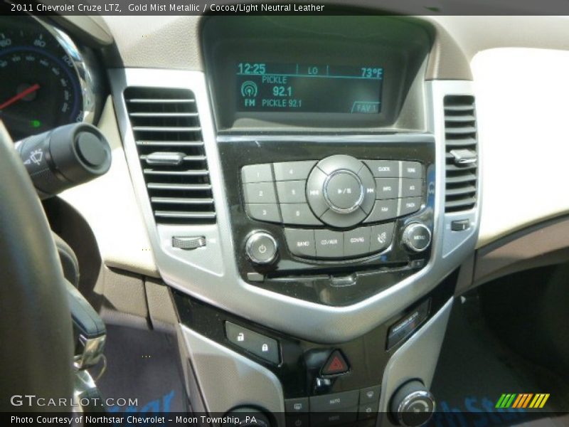 Gold Mist Metallic / Cocoa/Light Neutral Leather 2011 Chevrolet Cruze LTZ