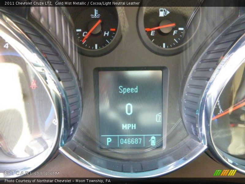 Gold Mist Metallic / Cocoa/Light Neutral Leather 2011 Chevrolet Cruze LTZ