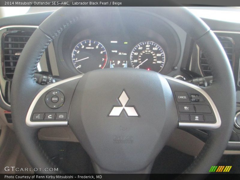 Labrador Black Pearl / Beige 2014 Mitsubishi Outlander SE S-AWC