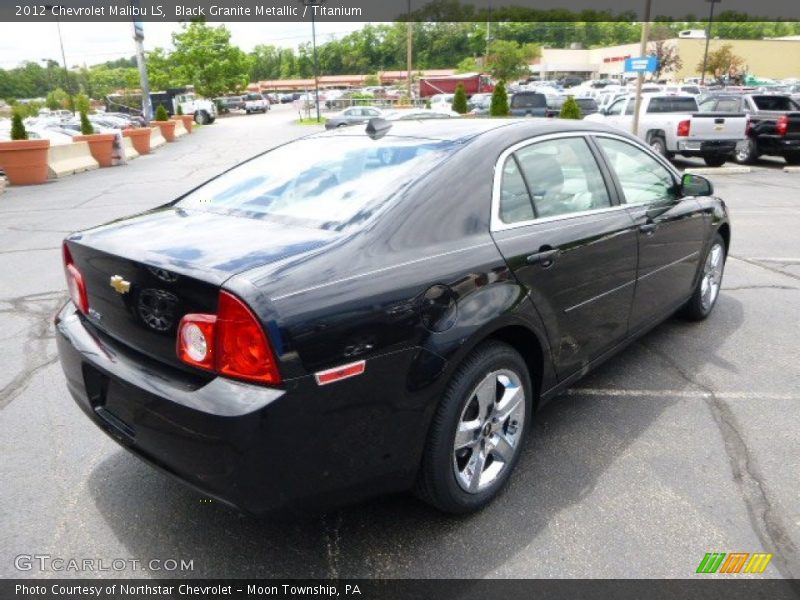 Black Granite Metallic / Titanium 2012 Chevrolet Malibu LS