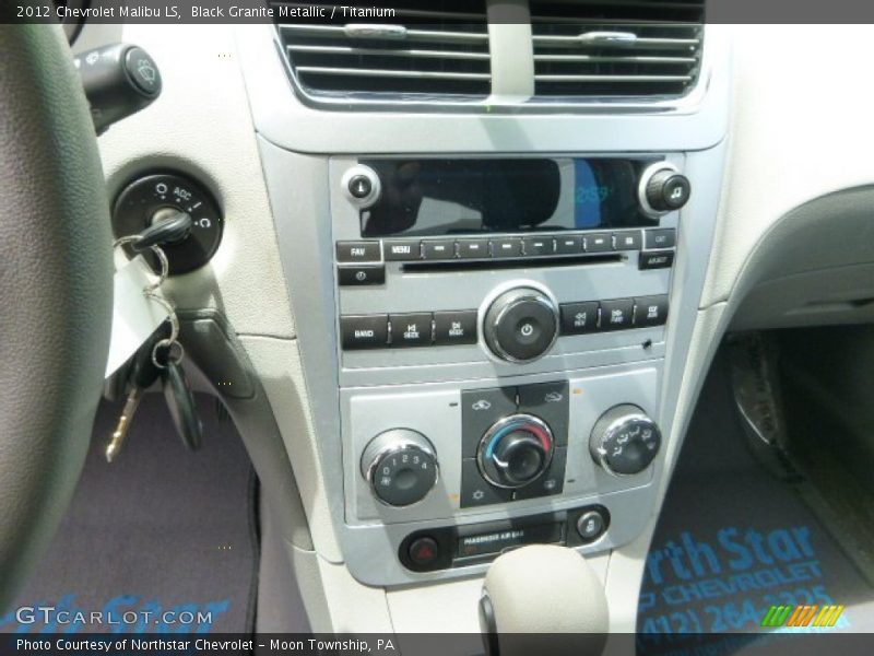 Black Granite Metallic / Titanium 2012 Chevrolet Malibu LS