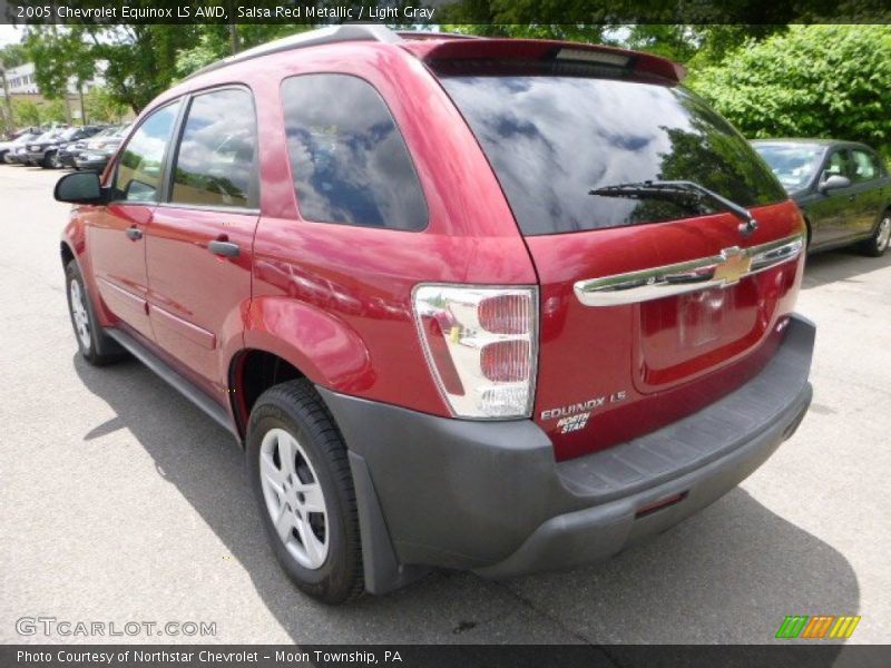 Salsa Red Metallic / Light Gray 2005 Chevrolet Equinox LS AWD