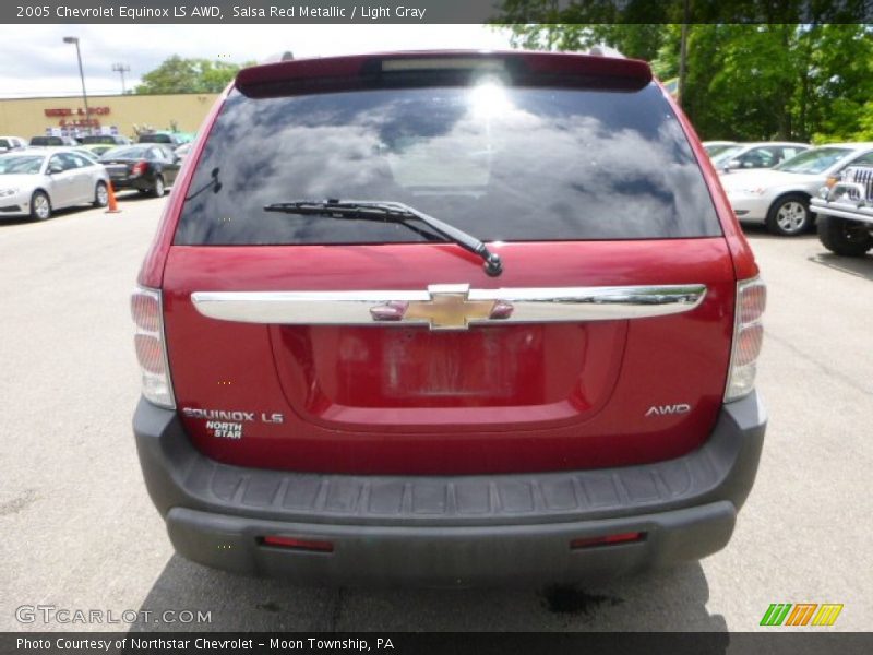 Salsa Red Metallic / Light Gray 2005 Chevrolet Equinox LS AWD