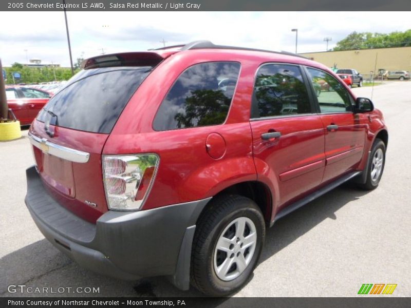 Salsa Red Metallic / Light Gray 2005 Chevrolet Equinox LS AWD