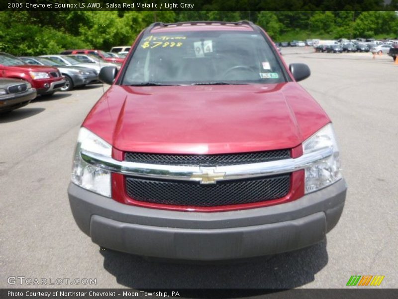 Salsa Red Metallic / Light Gray 2005 Chevrolet Equinox LS AWD