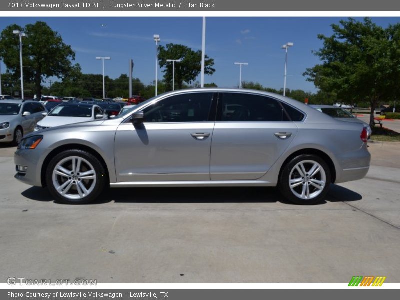 Tungsten Silver Metallic / Titan Black 2013 Volkswagen Passat TDI SEL