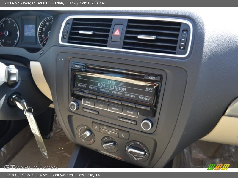 Black / Cornsilk Beige 2014 Volkswagen Jetta TDI Sedan