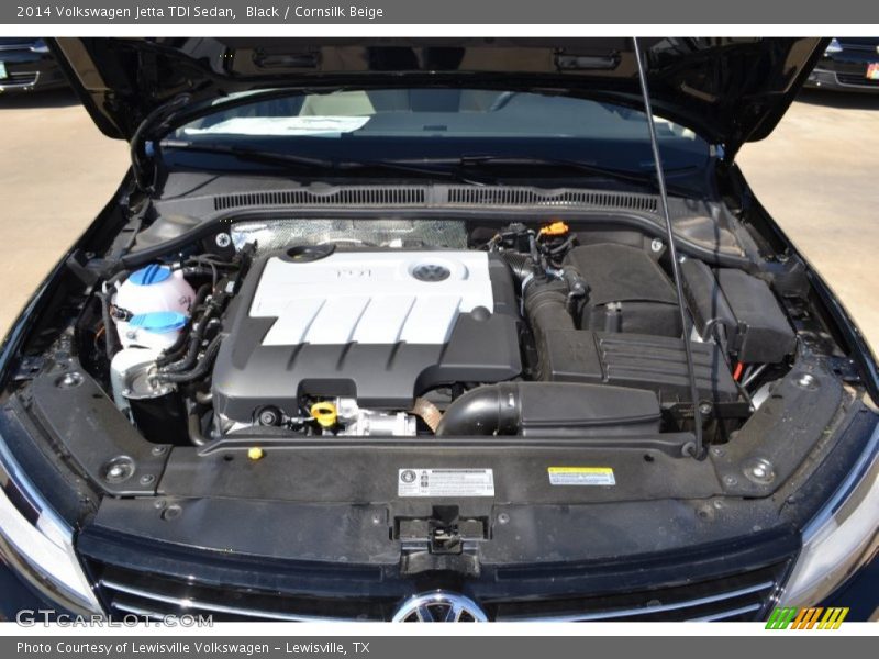 Black / Cornsilk Beige 2014 Volkswagen Jetta TDI Sedan