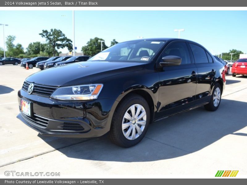 Black / Titan Black 2014 Volkswagen Jetta S Sedan