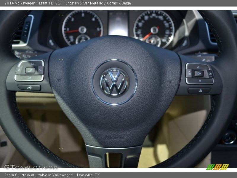 Tungsten Silver Metallic / Cornsilk Beige 2014 Volkswagen Passat TDI SE