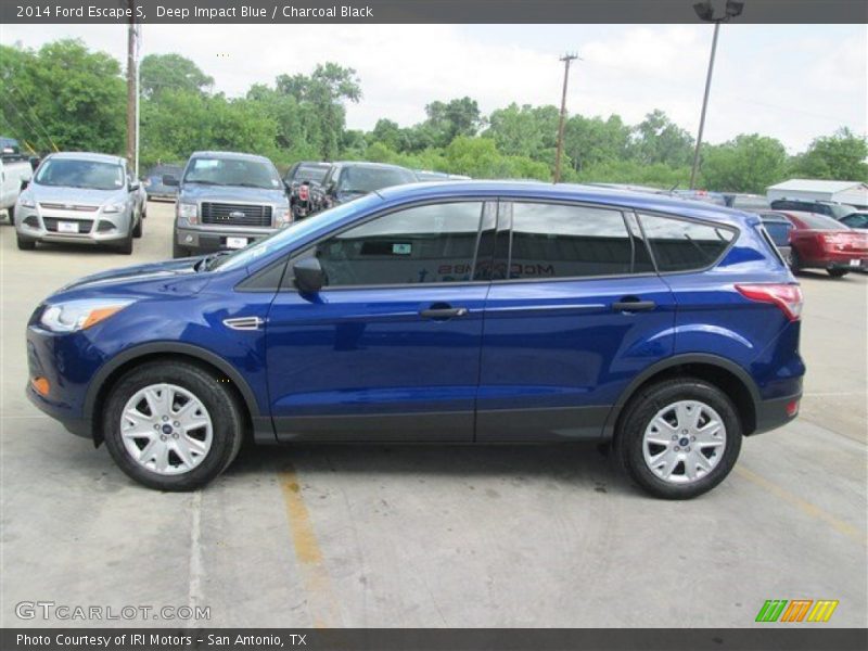 Deep Impact Blue / Charcoal Black 2014 Ford Escape S