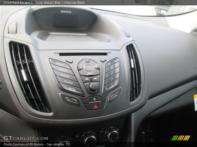 Deep Impact Blue / Charcoal Black 2014 Ford Escape S