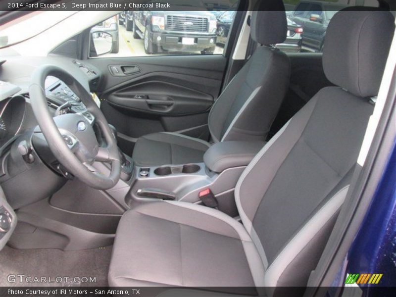 Deep Impact Blue / Charcoal Black 2014 Ford Escape S