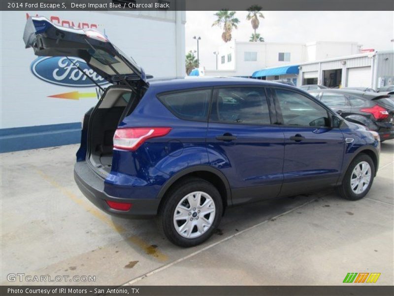 Deep Impact Blue / Charcoal Black 2014 Ford Escape S