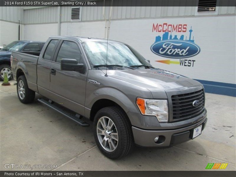 Sterling Grey / Black 2014 Ford F150 STX SuperCab