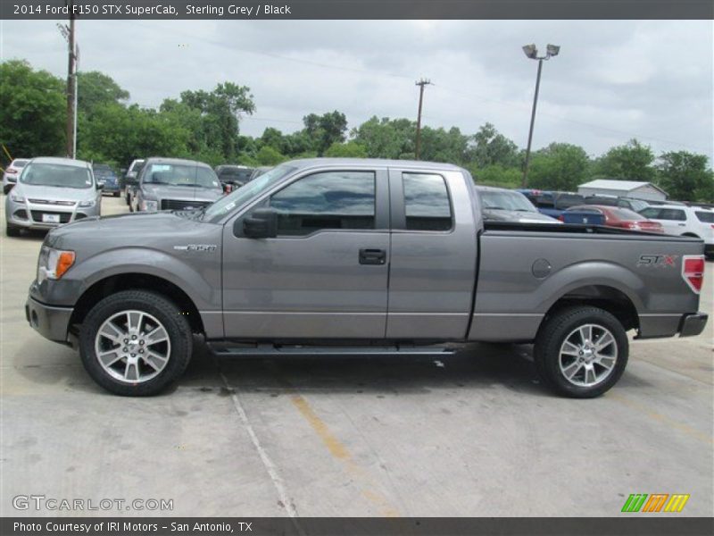 Sterling Grey / Black 2014 Ford F150 STX SuperCab