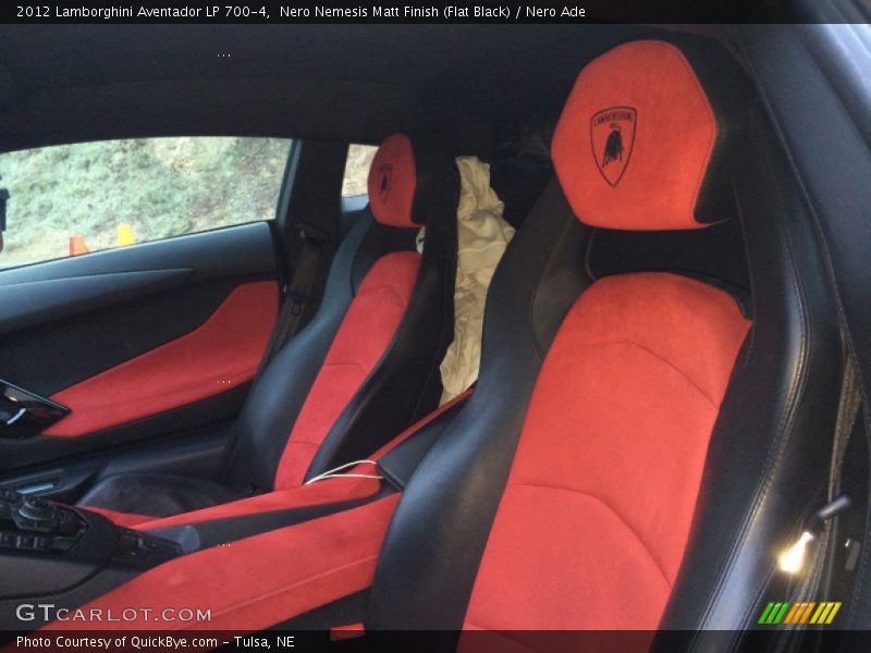Front Seat of 2012 Aventador LP 700-4