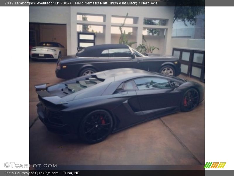 Nero Nemesis Matt Finish (Flat Black) / Nero Ade 2012 Lamborghini Aventador LP 700-4