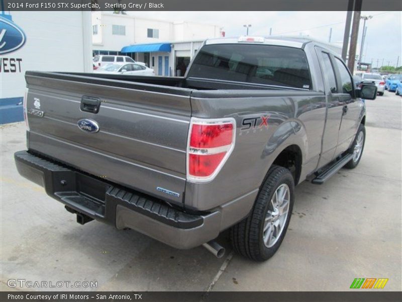 Sterling Grey / Black 2014 Ford F150 STX SuperCab