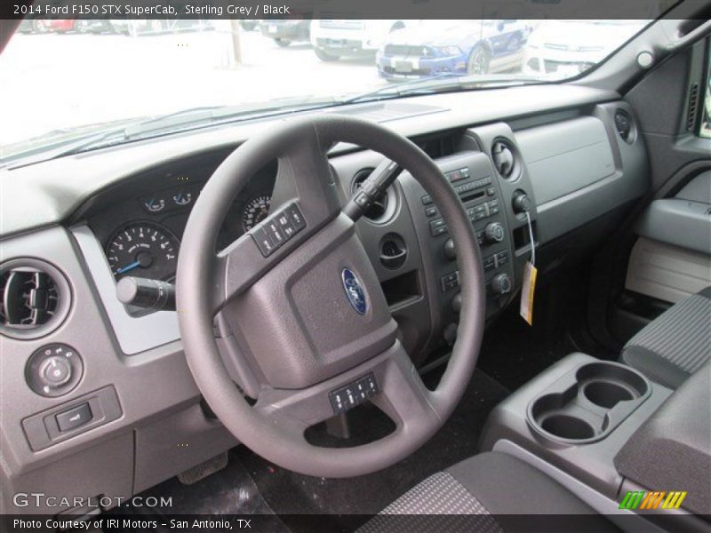 Sterling Grey / Black 2014 Ford F150 STX SuperCab