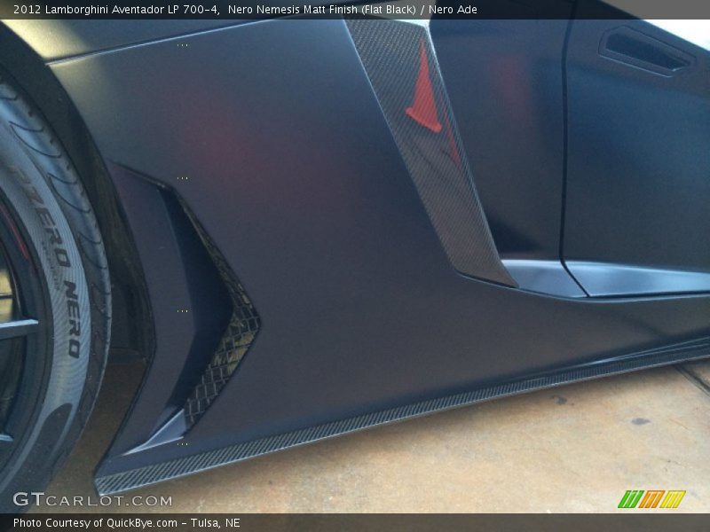 Nero Nemesis Matt Finish (Flat Black) / Nero Ade 2012 Lamborghini Aventador LP 700-4