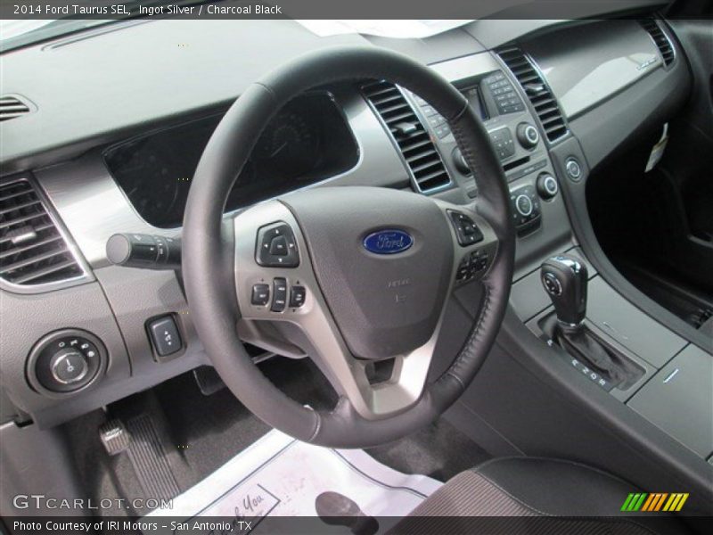 Ingot Silver / Charcoal Black 2014 Ford Taurus SEL