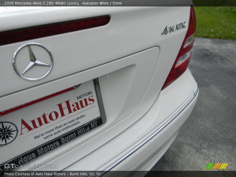 Alabaster White / Stone 2006 Mercedes-Benz C 280 4Matic Luxury